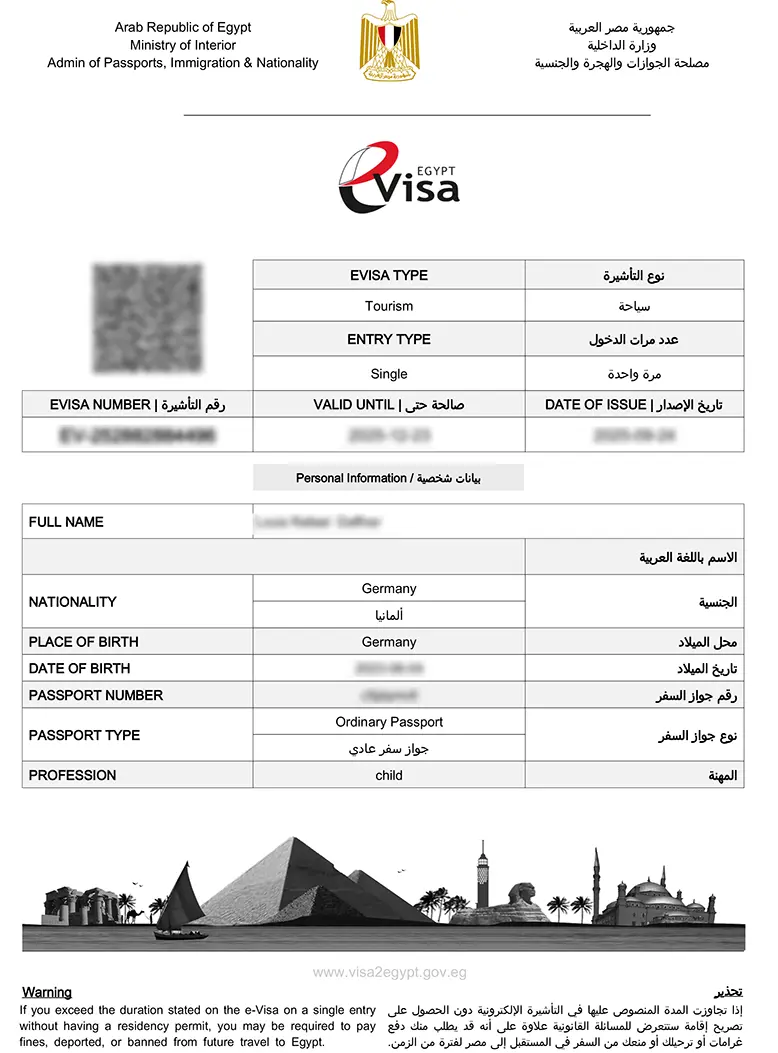 The e-wiza for Egipt